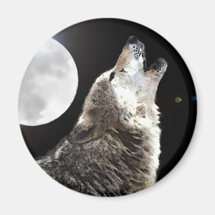 Aimant Wolf & Moon