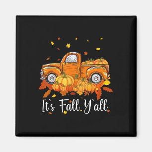 Aimant Women It's Affaire Y'all Pumkin Truck Autumn Tree