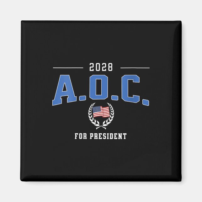 Aimant Womens Aoc 2028 Pour Le Président Alexandria Ocasi (Devant)