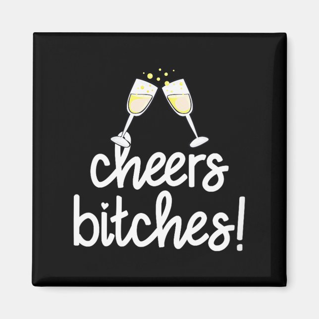 Aimant Womens Cheers Es Funny New Year's Eve V-neck  (Devant)