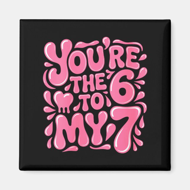 Aimant Women's Funny Valentines Day 67 Meme Couples You'r (Devant)