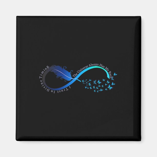 Aimant Womens Infinity Symbol Retro Forever Sitivity Moti (Devant)