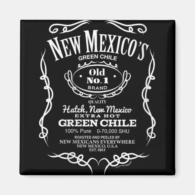Aimant Womens New Mexico's Old No. 1 Hatch Green Chile No (Devant)