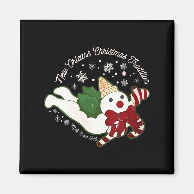 Aimant Womens New Orleans Mr Bingle Christmas Tradition S (Devant)