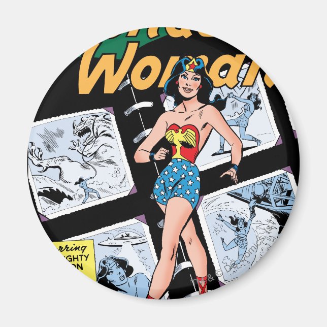 Aimant Wonder Woman Box of 3 Dooms (Devant)