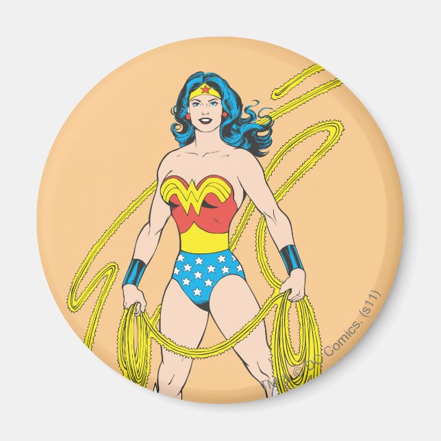 Aimant Wonder Woman détient Lasso 5 (Devant)
