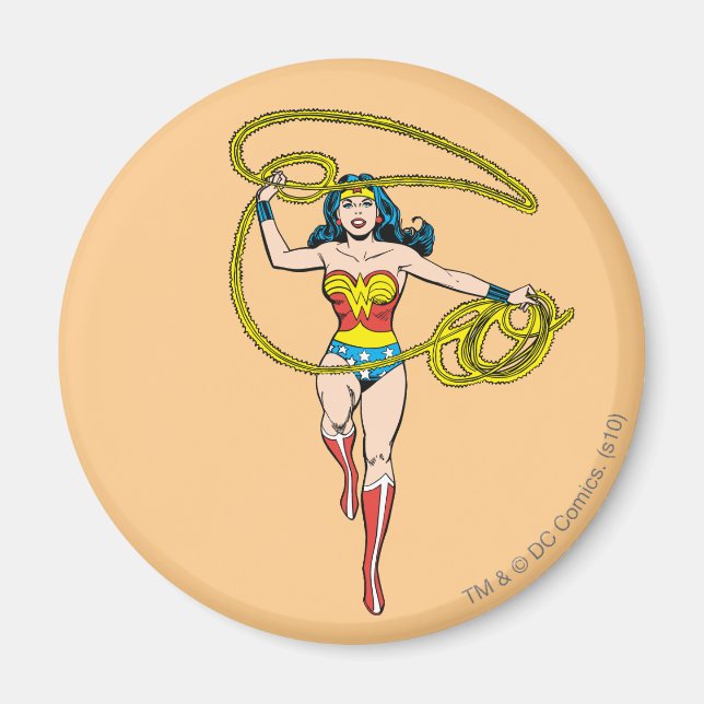 Aimant Wonder Woman Lasso au-dessus de la tête (Devant)