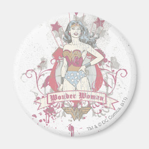 Aimant Wonder Woman tire des étoiles