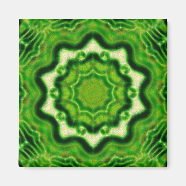 Aimant WOOD, élément motif kaleido (Devant)