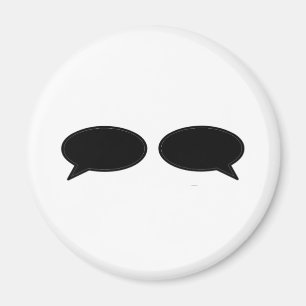 Aimant Word Buble Gauche Droite Noir Le MUSÉE Zazzle Gif