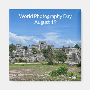 Aimant World2Celebrate : Journée Mondiale de la Photograp