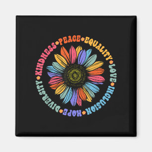 Aimant World Peace Supporter Tournesol Floral tenue type