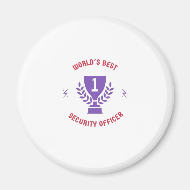Aimant World's best security (Devant)