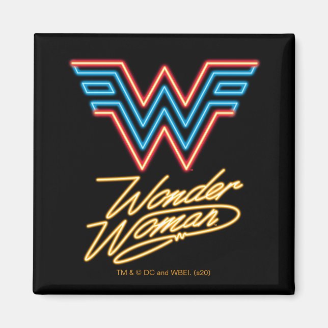 Aimant WW84 | Logo Wonder Woman Neon Light (Devant)