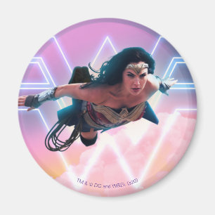 Aimant WW84  Wonder Woman Flying Lo Fi Pastel Graphic