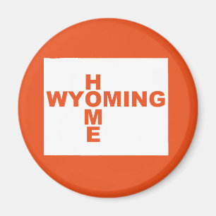 Aimant Wyoming Home Loin De L'Aimant Du Réfrigérateur D'É