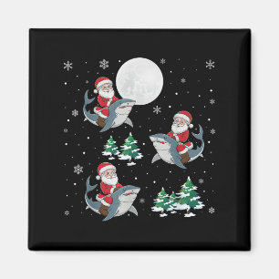 Aimant Xmas Tree Père Noël équitation Hammerhead requin D
