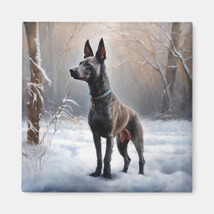Aimant Xoloitzcuintli Laisser neiger Noël