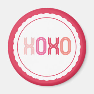 Aimant XOXO Amour & Baisers Saint Valentin sucré à saint 