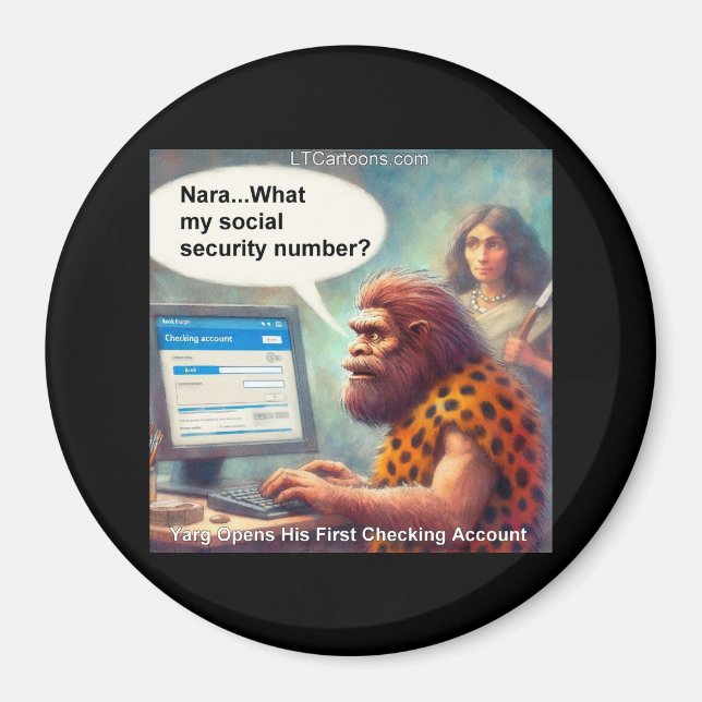 Aimant Yarg’s First Login: Banking Like a Caveman (Devant)