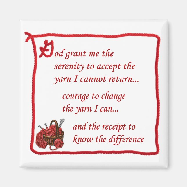 Aimant Yarnaholic (Devant)