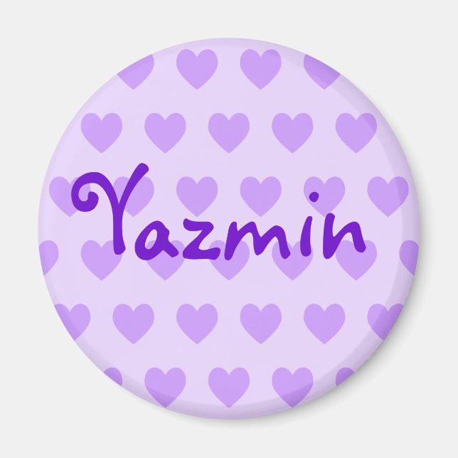 Aimant Yazmin en violet (Devant)