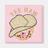 Yee Haw Pink Gold Cowgirl Disco Rodéo