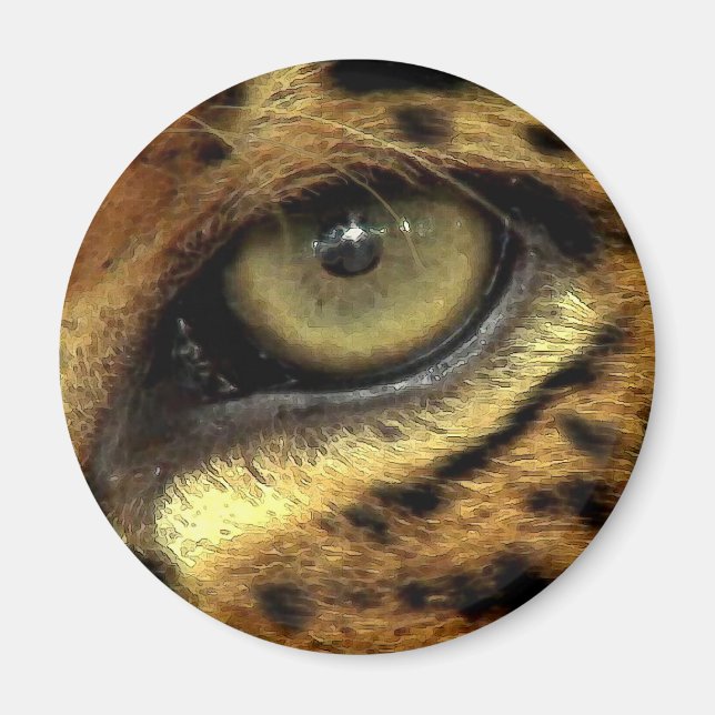 Aimant YEUX DE L'Aimant Rond JAGUAR (Devant)
