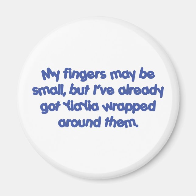 Aimant YiaYia&apos ; s enveloppés (bleu) (Devant)