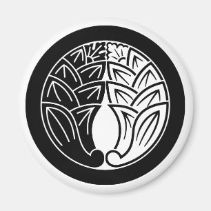 Aimant Yin et yang Embrasser les géants japonais en cercl
