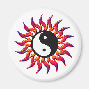 Aimant Yin flambant Yang Sun
