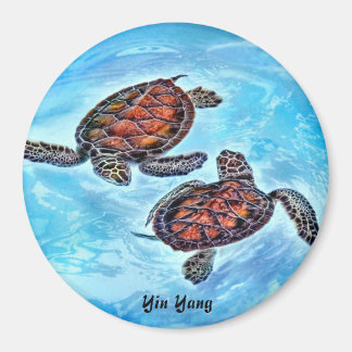 Aimant Yin Yang Baby Tortues de mer