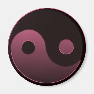 Aimant yin yang rose