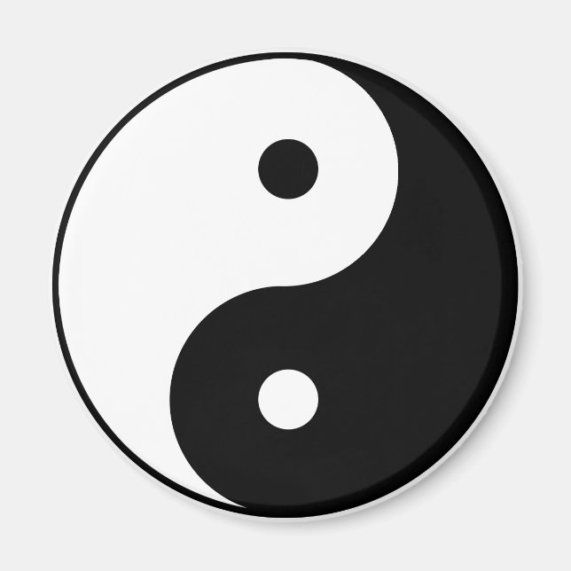 Aimant YING-YANG (rond) (Devant)