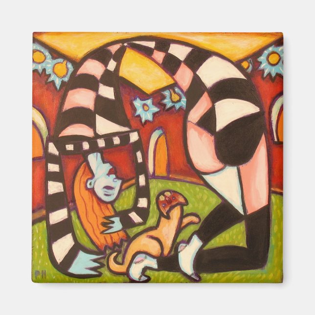 Aimant Yoga Girl (Devant)