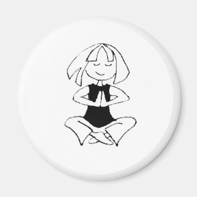 Aimant Yoga Girl- namaste (Devant)