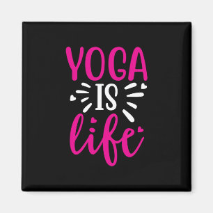 Aimant Yoga Lover Le yoga est la vie