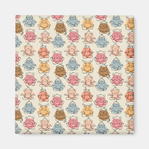 Aimant Yoga pose motif Yoga sans couture motif 42