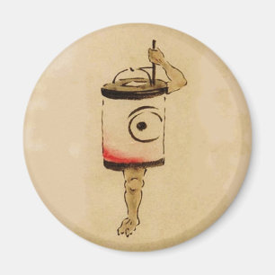 Aimant Yokai, le bouc de Chochin japonais vintage