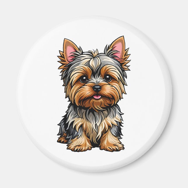Aimant Yorkshire Terrier (Devant)