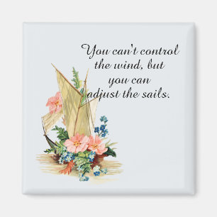 Aimant "You can't control the wind"