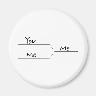 Aimant "You Vs. Me" Marche Bracket style folie