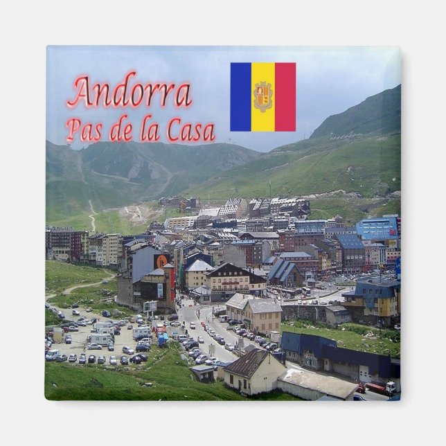 Aimant zAD005 - PAS DE LA CASA - Andorre - Réfrigérateur (Devant)