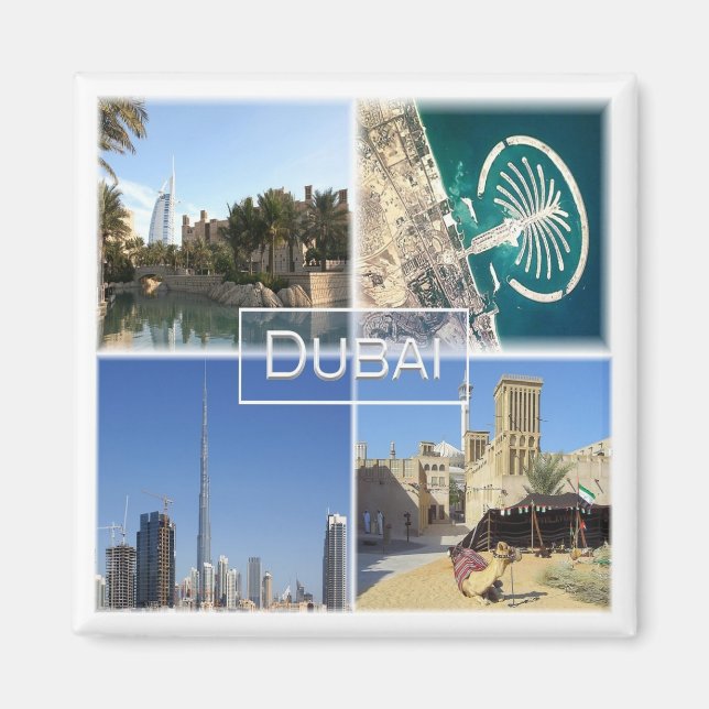 Aimant zAE005 DUBAI, Émirats arabes unis, réfrigérateur (Devant)