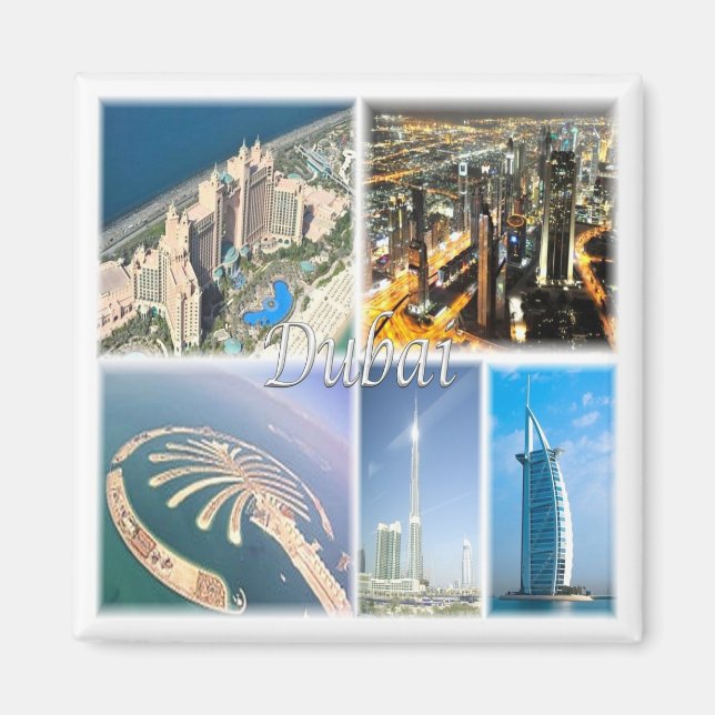 Aimant zAE007 DUBAI, Émirats arabes unis, Asie, réfrigéra (Devant)