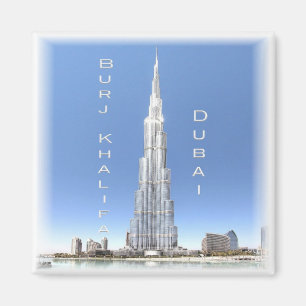 Aimant zAE008 DUBAI BURJ KHALIFA, EAU, Asie, Réfrigérateu