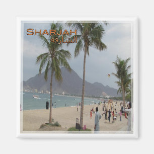 Aimant zAE018 SHARJAH, KHORFAKKAN, EAU, Asie, Réfrigérate