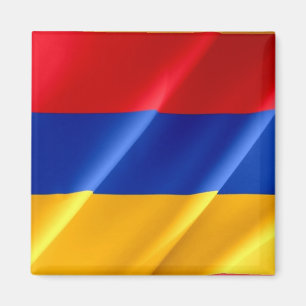 Aimant zAM002 Arménien agitant DRAPEAU Arménie, réfrigéra