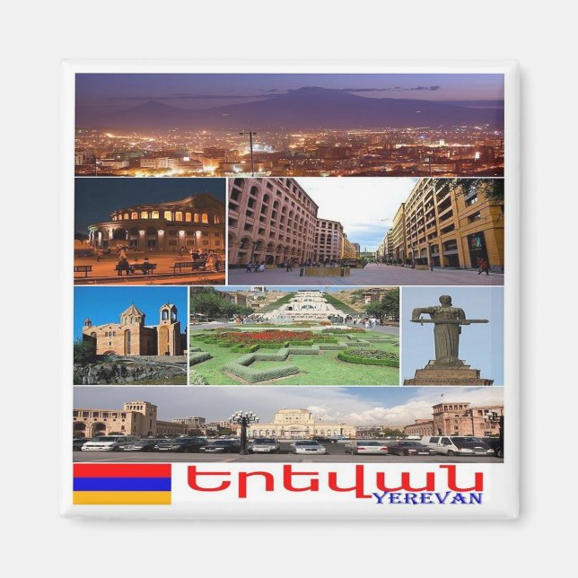 Aimant zAM011 I Love YEREVAN, Arménie, Asie, Fridge Magne (Devant)
