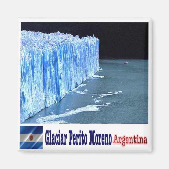 Aimant zAR011 PERITO MORENO GLACIER, Père Noël Cruz, Réfr (Devant)